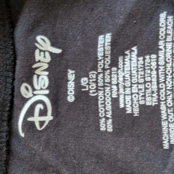 Girls Disney brand TShirt, Size- Large, Color- Black - Picture 3 of 4